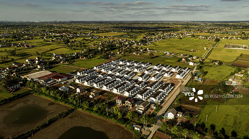 新农村建设的农村小区village图片素材