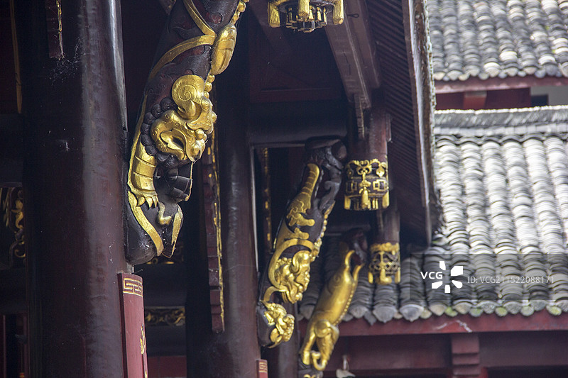 乐山大佛景区乌尤寺图片素材