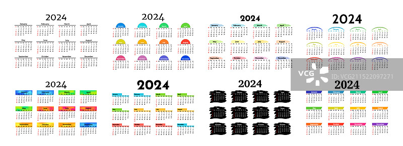2024年日历图片素材