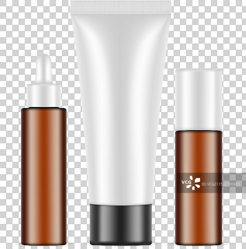 带黑色盖子琥珀色滴管喷雾瓶软管图片素材