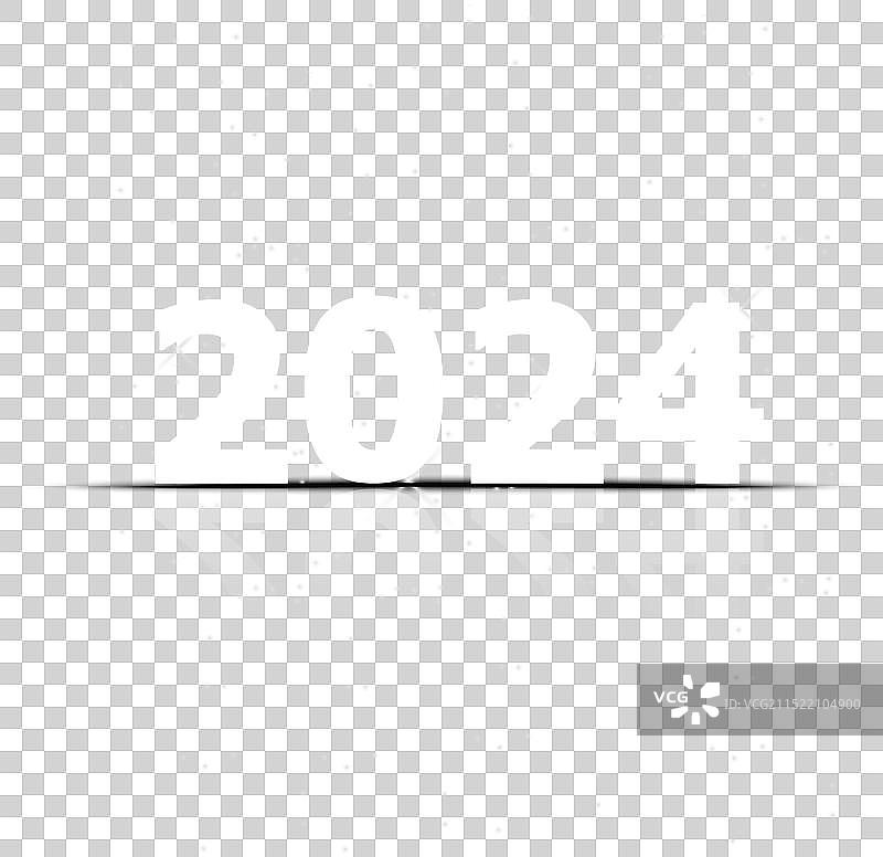 2024新年快乐绿色背景图片素材