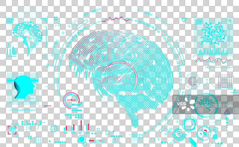 脑信号图片素材