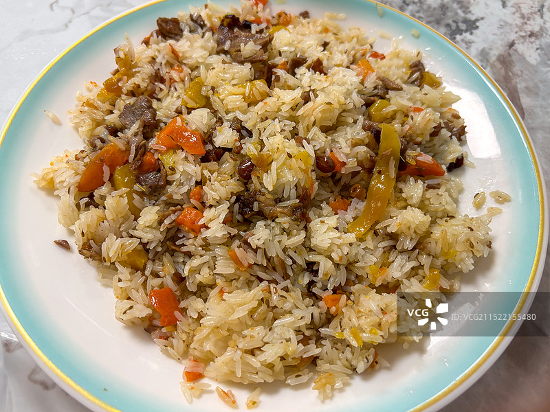 新疆美食——抓饭图片素材