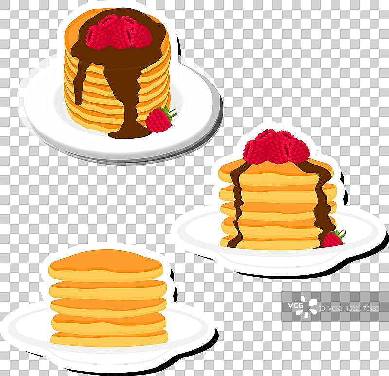 新鲜美味的薄煎饼图片素材