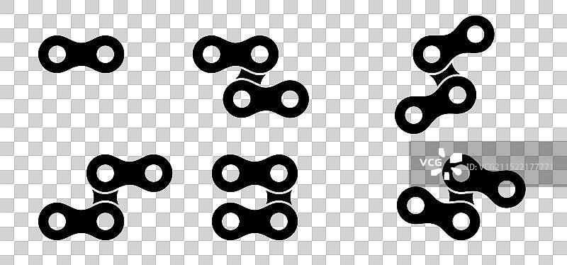 自行车链条连接图片素材