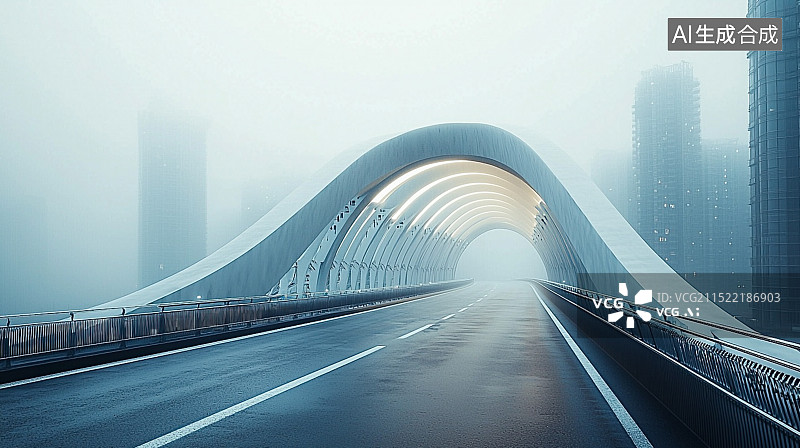 【AI数字艺术】未来城市道路汽车广告背景图片素材