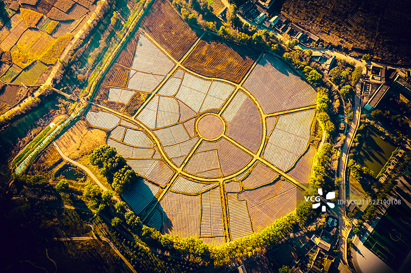 沙溪的农田图片素材