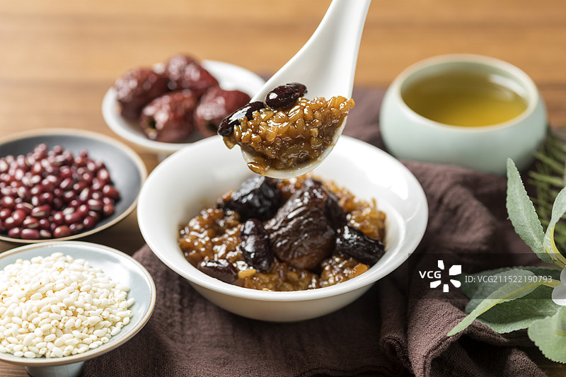 陕西小吃甑糕特写图片素材