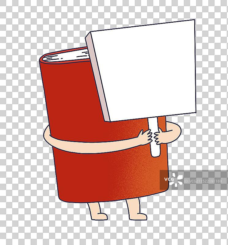 书籍拿着空白牌子图片素材