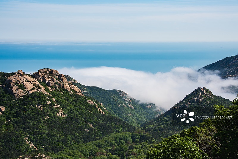 山东青岛崂山太清风景游览区云海图片素材