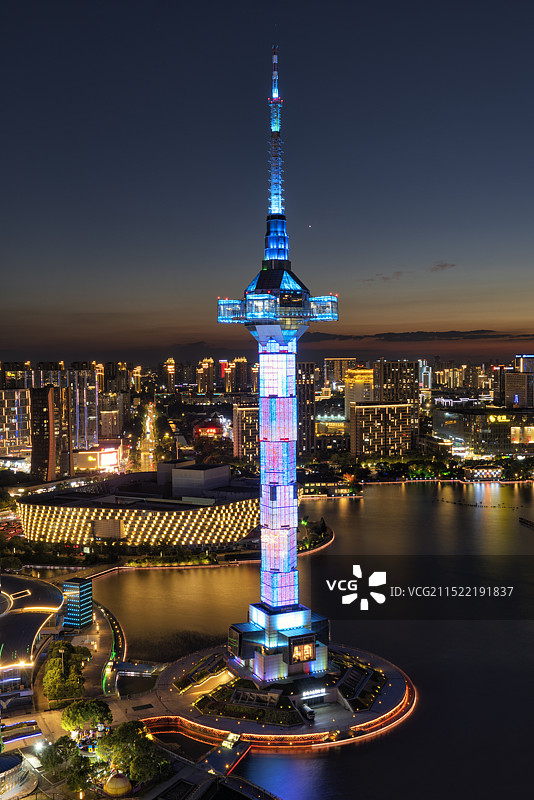 盐城盐立方电视塔图片素材