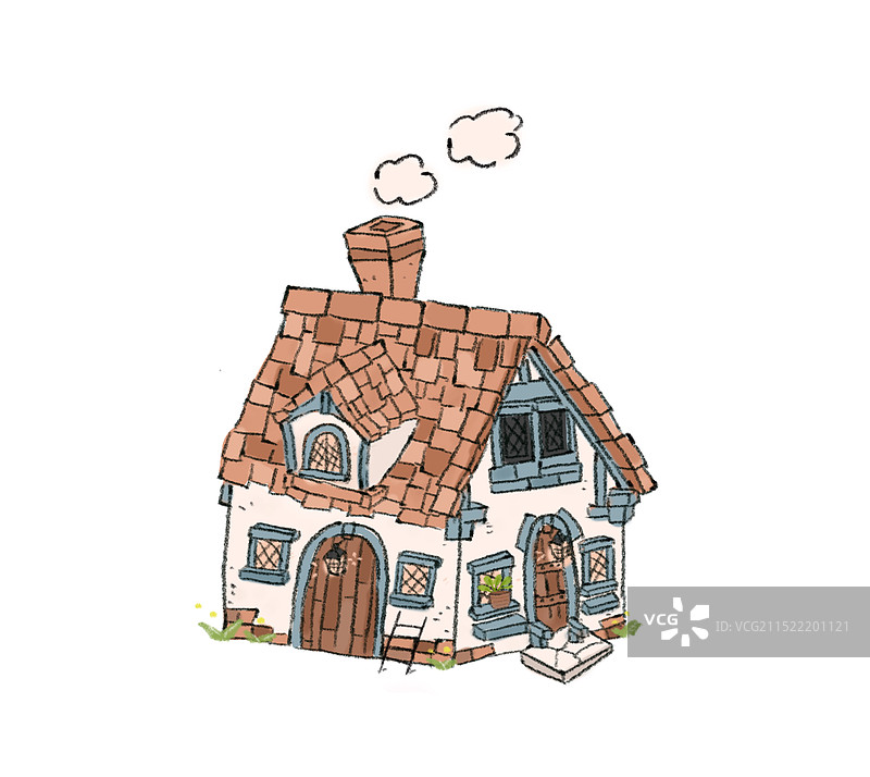 砖房 童话房子图片素材