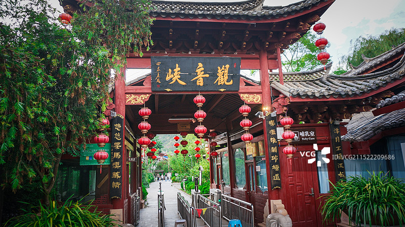 丽江观音峡景区图片素材