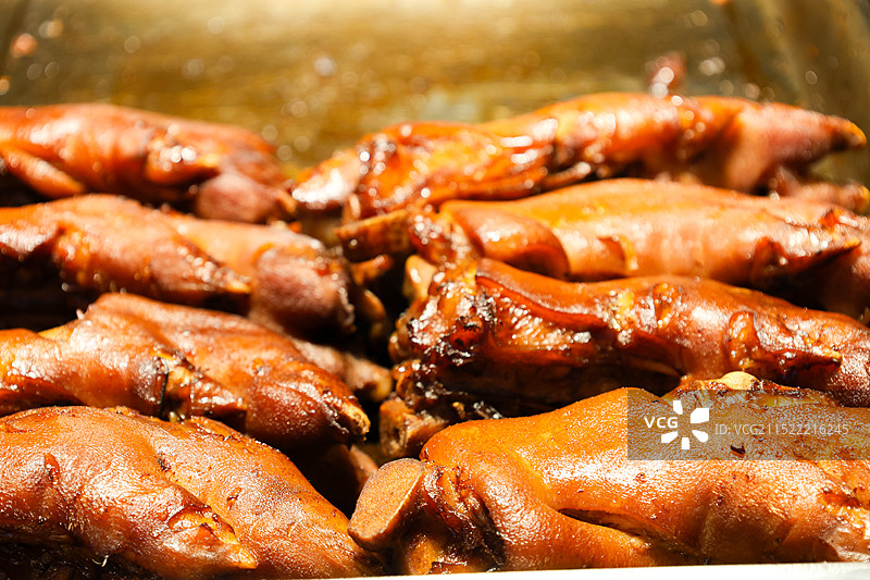 浙江南浔著名的小吃南浔猪蹄浔蹄蹄髈红烧美食图片素材