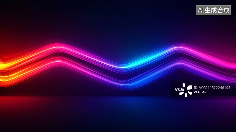 【AI数字艺术】霓虹灯光背景设计图片素材