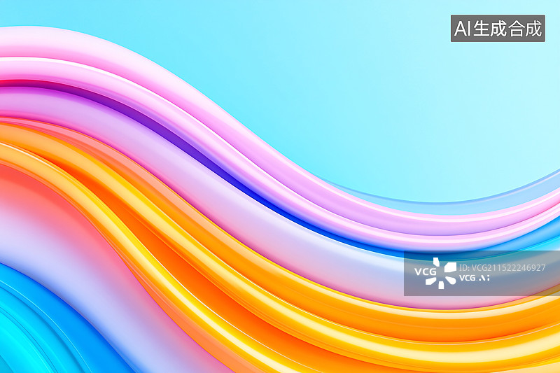 【AI数字艺术】蓝色会议kv主视觉活动主画面背景设计图片素材