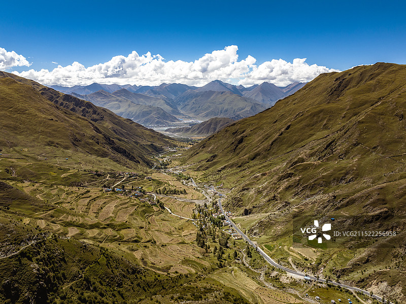 西藏 拉萨 扎叶巴寺周边景色图片素材
