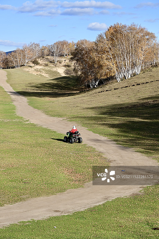 乌兰布统景区卡丁车图片素材