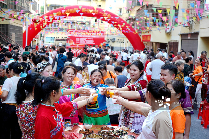 百家宴  一家亲图片素材