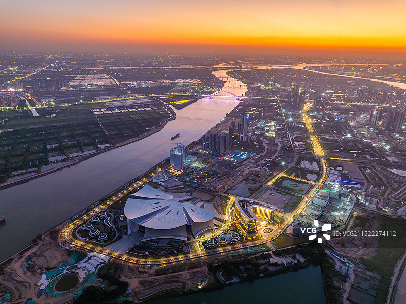 广州市南沙区明珠湾南沙国际金融论坛IFF永久会址图片素材