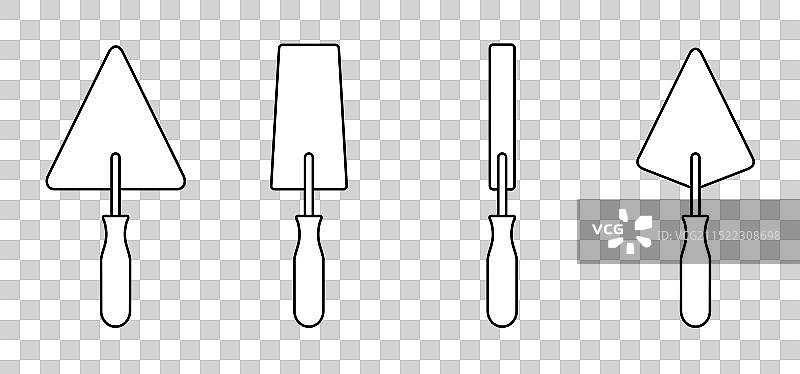 砌砖泥刀手工工具图片素材