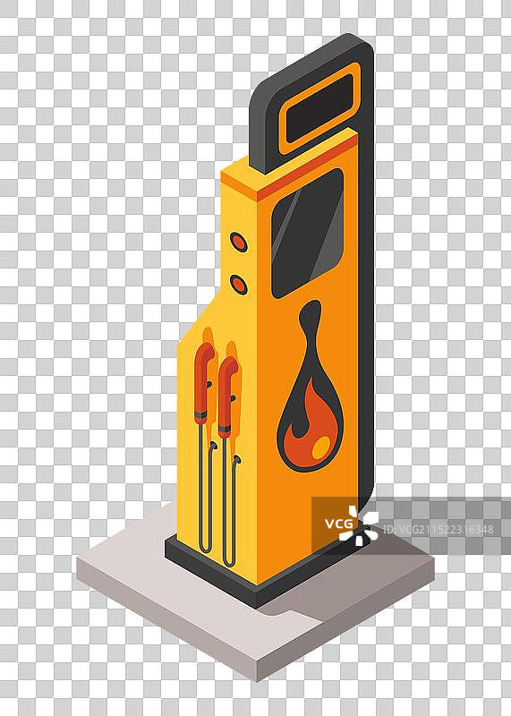 2.5D加油站燃油泵图片素材