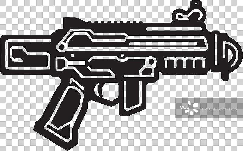 黑色电子爆破器标志数字军械库图片素材