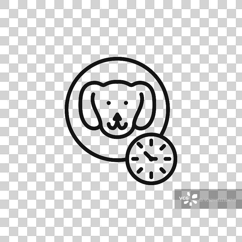 黑色狗狗比赛轮廓图标合集图片素材