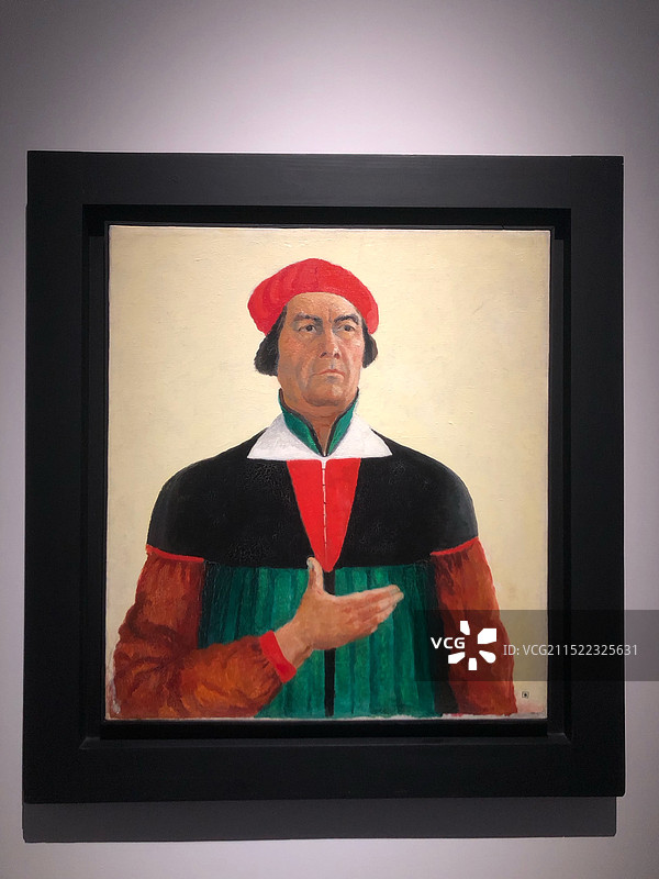 马列维奇自画像图片素材