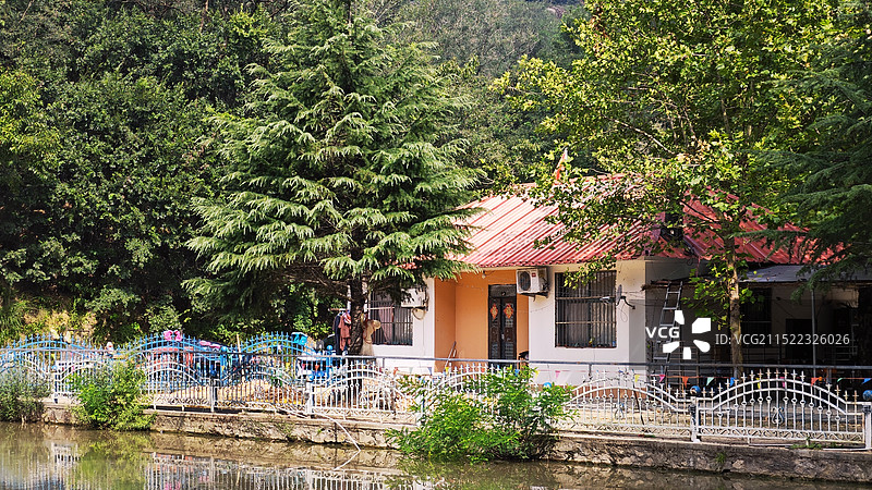 绿野山庄美景图片素材