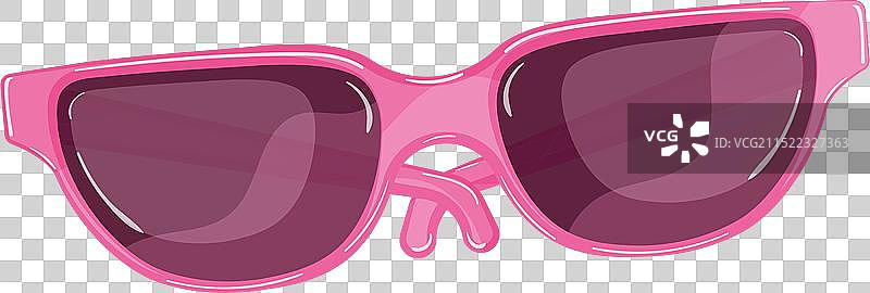 夏季太阳镜速写图标图片素材