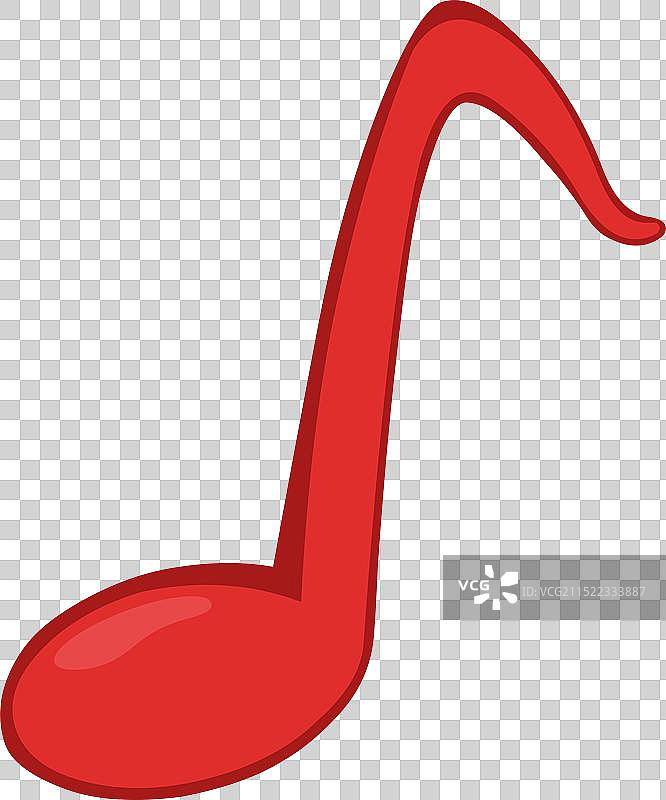 红色音符图片素材