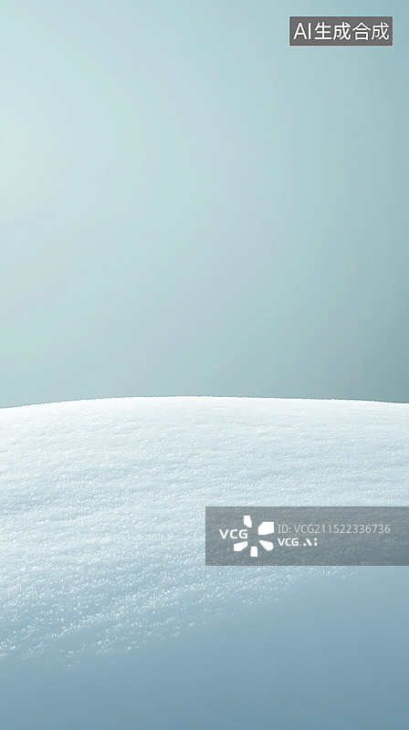 【AI数字艺术】冬天白色雪地场景图片素材