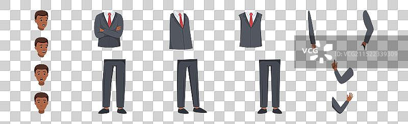 办公室男人物构造器（已分离）图片素材