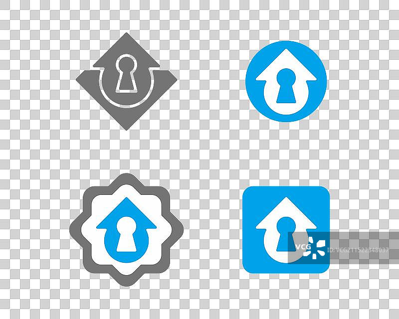 钥匙锁标志设计图片素材