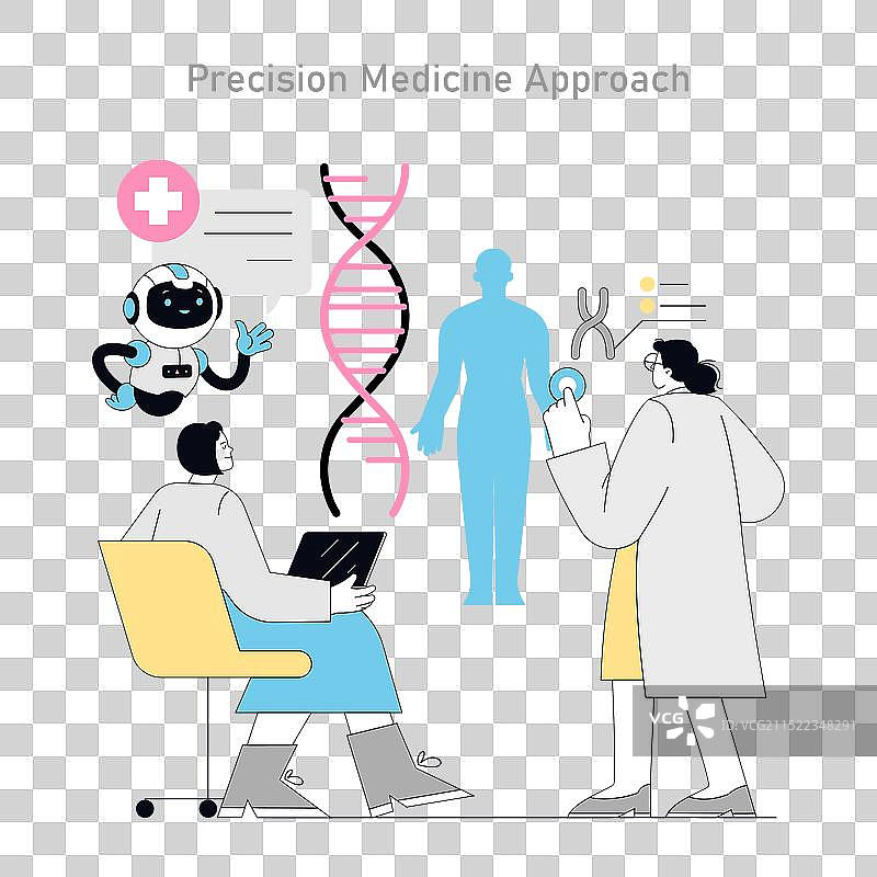 认知行为疗法扁平设计图片素材