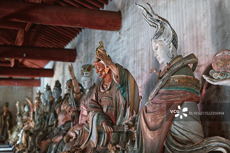 山西晋城玉皇庙二十八星宿亢金龙图片素材