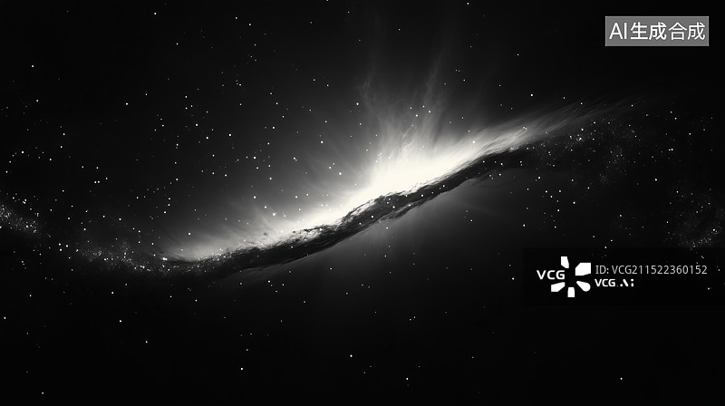 【AI数字艺术】宇宙白色银河系星空图片素材