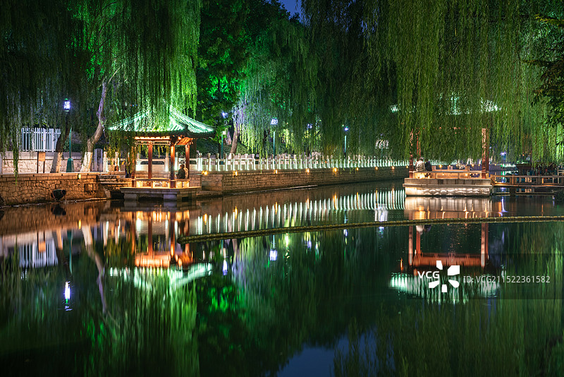 山东省济南市环城公园水系图片素材