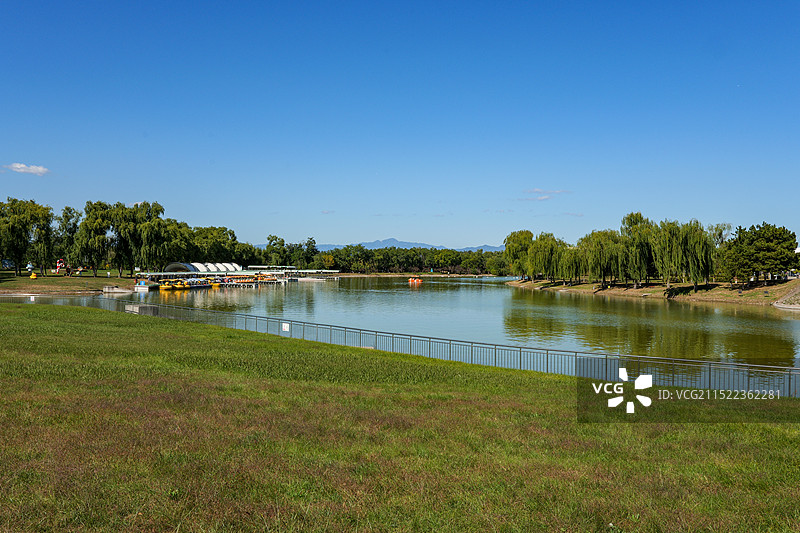 北京顺义奥林匹克水上公园河流图片素材
