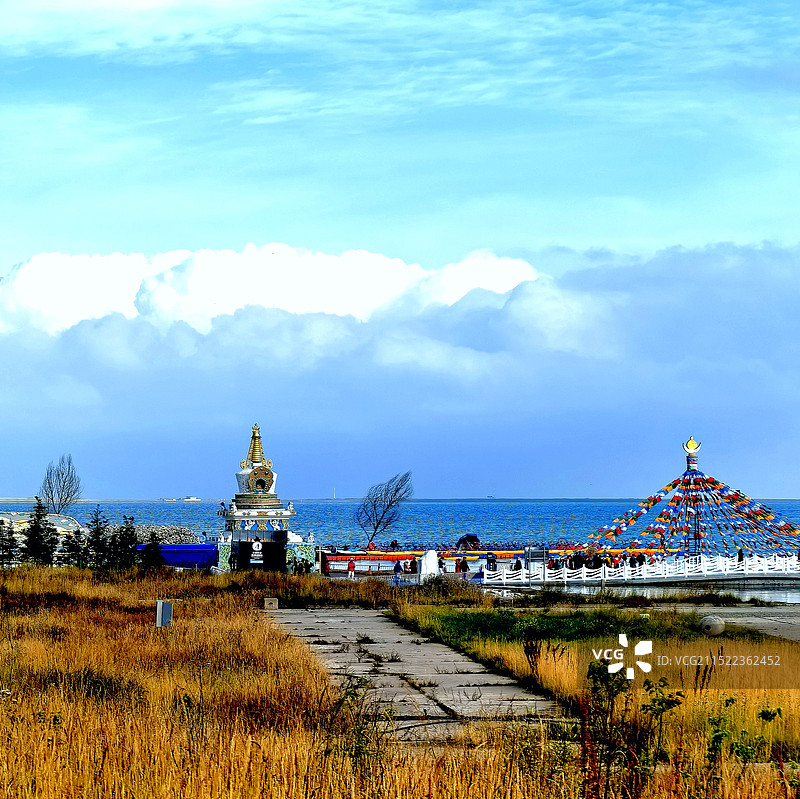 青海明珠，大西北的璀璨风景图片素材