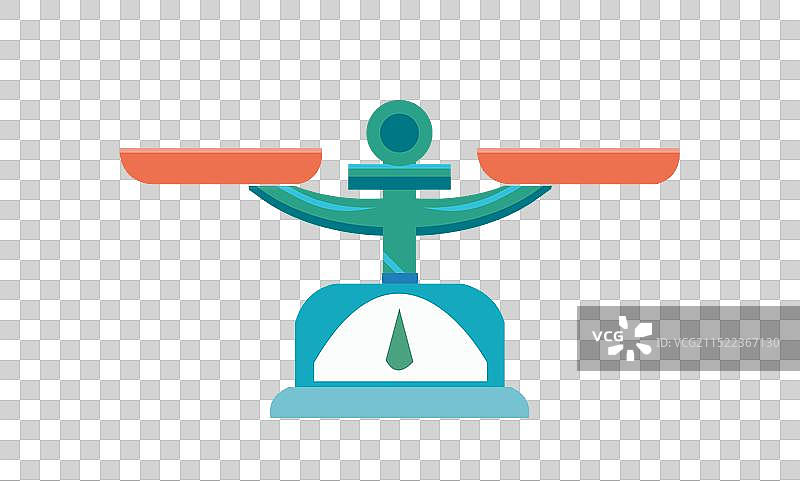 公平秤手绘元素图片素材