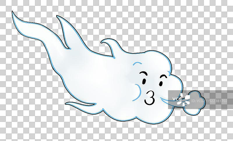 冷空气卡通手绘元素图片素材