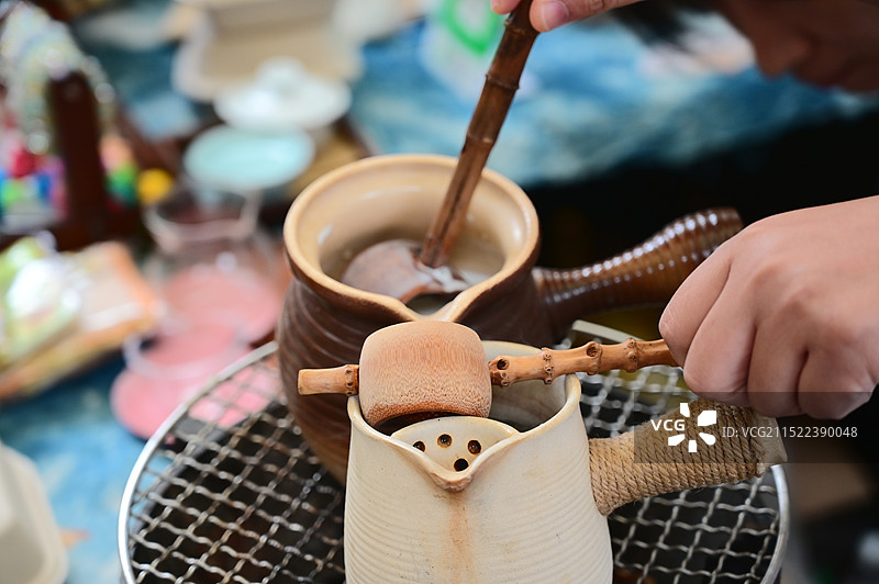 制作桂花奶茶图片素材