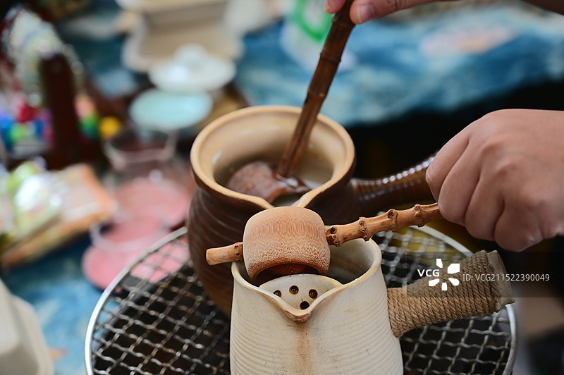 制作桂花奶茶图片素材