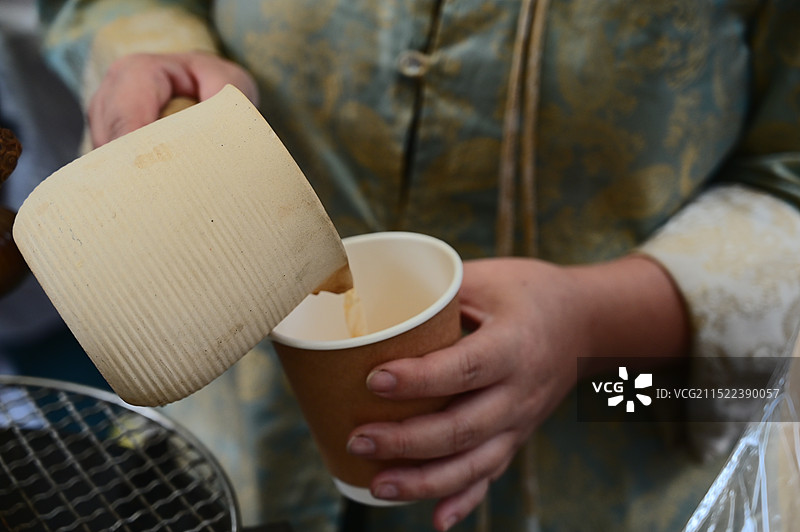 制作桂花奶茶图片素材