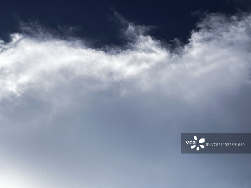 天空中云的低角度视图图片素材