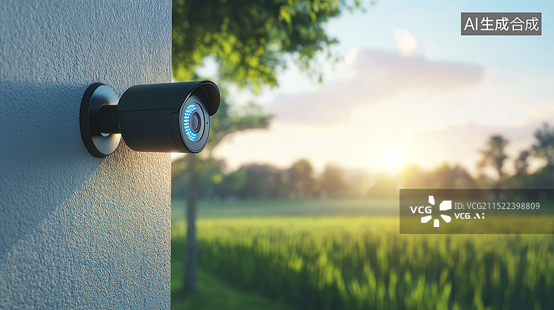【AI数字艺术】物联网，监控摄影头，监控图片素材