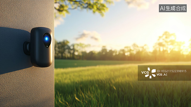 【AI数字艺术】物联网，监控摄影头，监控图片素材