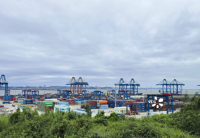 泉州市石狮海边港口图片素材